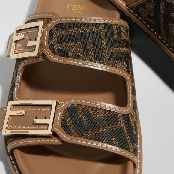 Fendi Feel Jacquard Sandal, Slides, Shoes - Picture 15 of 16
